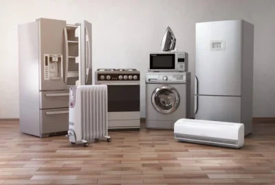 High-quality used electronic appliances including refrigerators, washing machines, and microwaves available in Abu Dhabi.