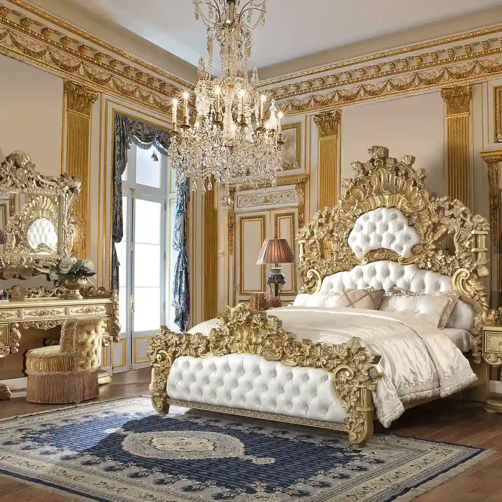 Used Luxury Baroque Bedroom Furniture Available in Abu Dhabi