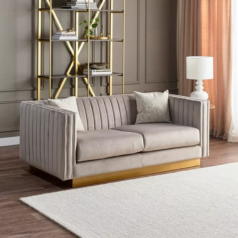 Modern Used Double Seater Sofa with Elegant Design for Living Rooms Available in Abu Dhabi